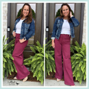 Judy Blue Tummy Control Lux Retro Wide Jeans – Boysenberry
