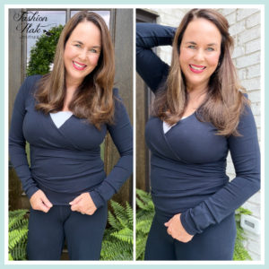MOHMe by Umgee Cotton Viscose Wrap Cardigan – Navy