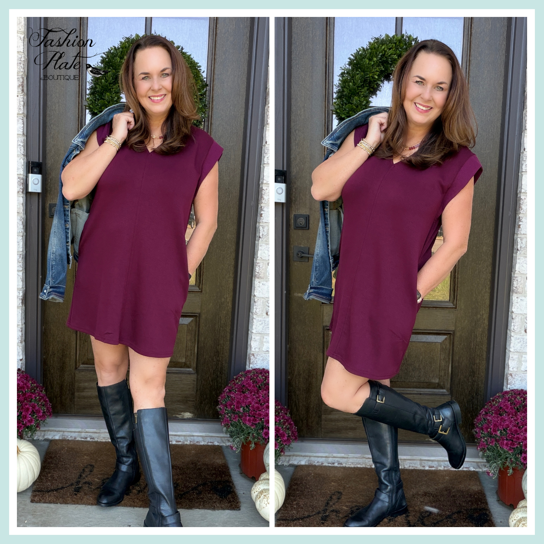 Entro LUX Knit Sleeveless Dress – Brown or Win - Image 5